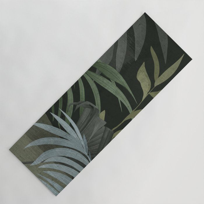 Night Tropical Jungle Yoga Mat Gallery Image 1