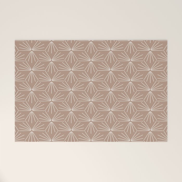 SUN TILE BLUSH DARK Welcome Mat Gallery Image 1