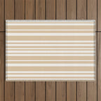 Classic Stripes XLIII - Neutral Tan Outdoor Rug Gallery Image 1