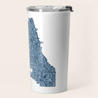 Chicago Neighborhood Map Travel Mug Gallery Image 2