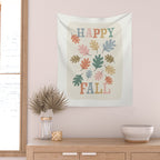 Happy Fall Leaves Wall Tapestry Gallery Image 2