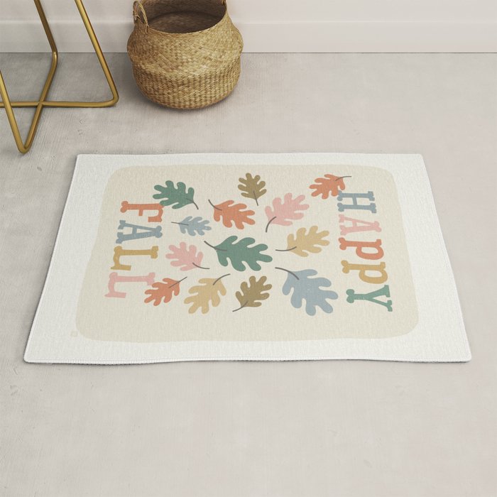 Happy Fall Leaves Rug Gallery Image 1