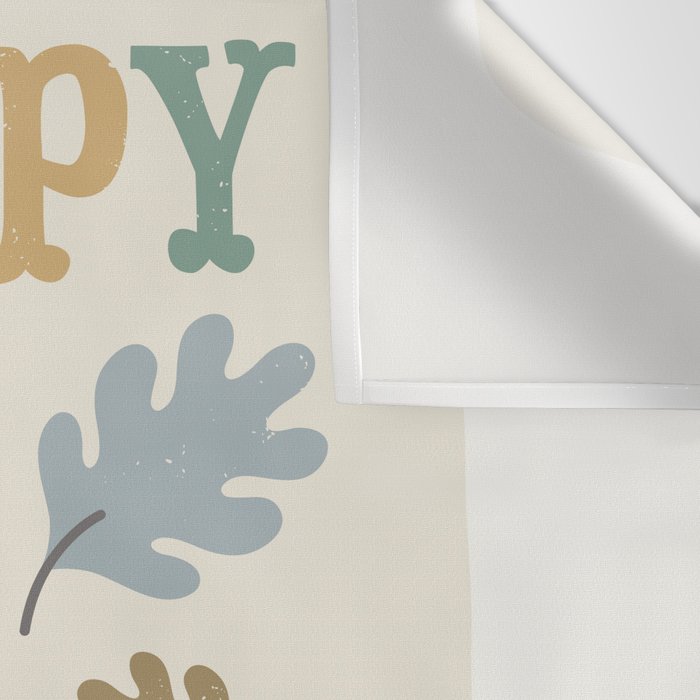 Happy Fall Leaves Wall Tapestry Gallery Image 3