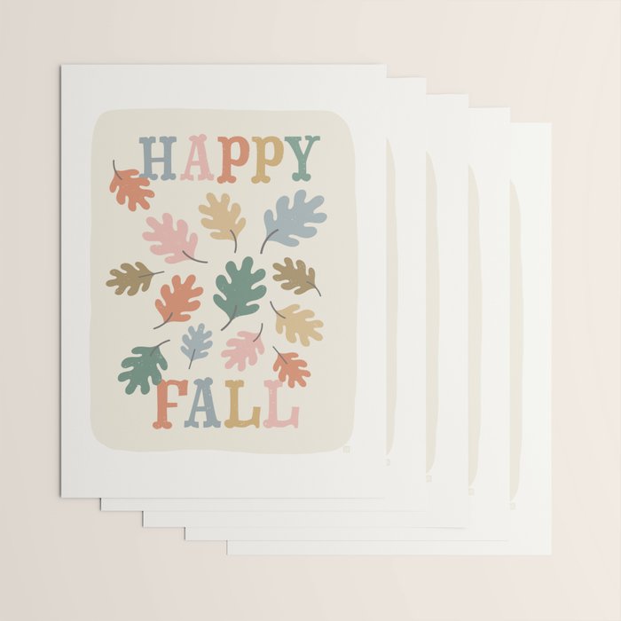 Happy Fall Leaves Wrapping Paper Gallery Image 3
