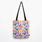 Colorful abstract organic shape art pattern Tote Bag Gallery Image 2