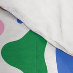 Colorful abstract organic shape art pattern Comforter Gallery Image 4