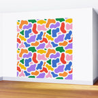 Colorful abstract organic shape art pattern Wall Mural Gallery Image 2
