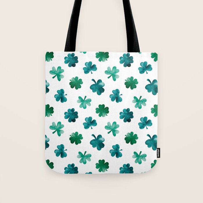 St. Patrick's Day Shamrocks Tote Bag Gallery Image 1