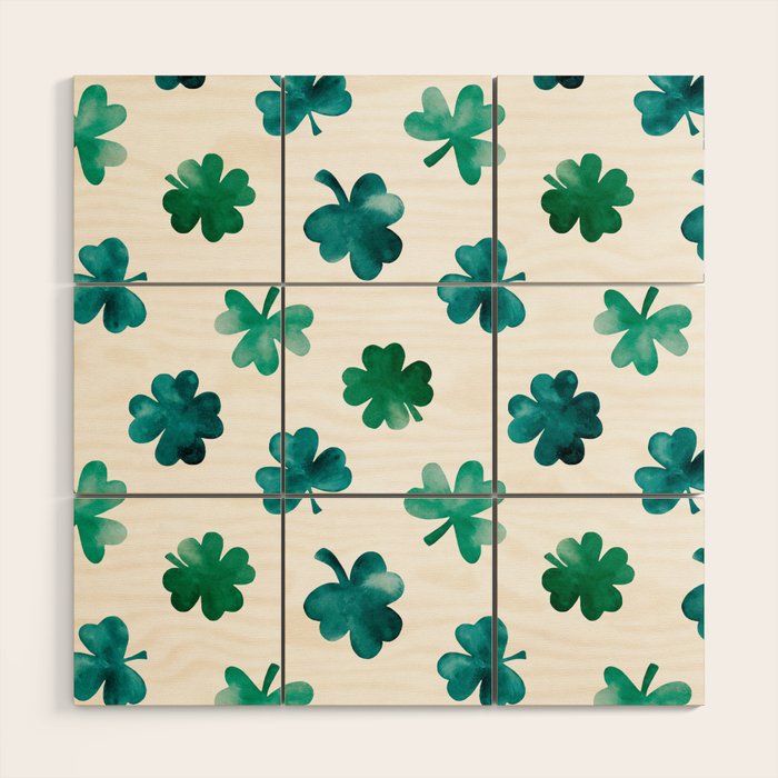 St. Patrick's Day Shamrocks Wood Wall Art Gallery Image 1