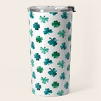 St. Patrick's Day Shamrocks Travel Mug Gallery Image 2