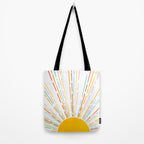 Retro Sunburst: Rainbow Edition Tote Bag Gallery Image 2