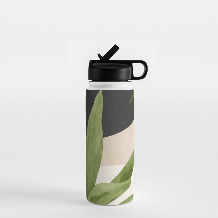 Abstract Art Tropical Leaf 11 Water Bottle Gallery Image 1