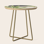 Abstract Art Tropical Leaf 11 Side Table Gallery Image 1