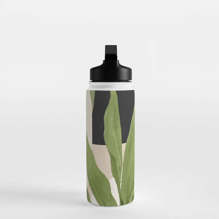 Abstract Art Tropical Leaf 11 Water Bottle Gallery Image 3