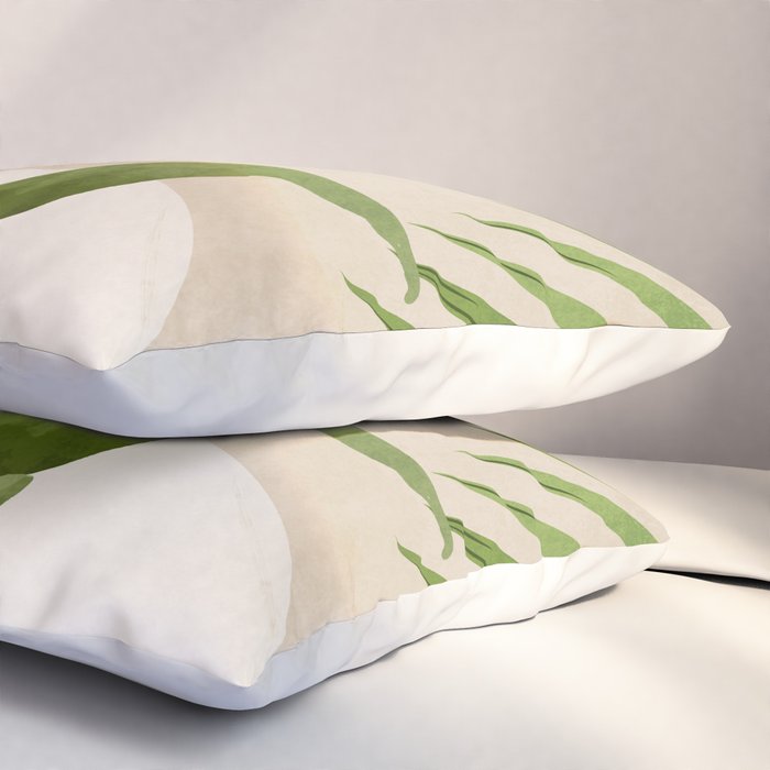 Abstract Art Tropical Leaf 11 Pillow Sham Gallery Image 3