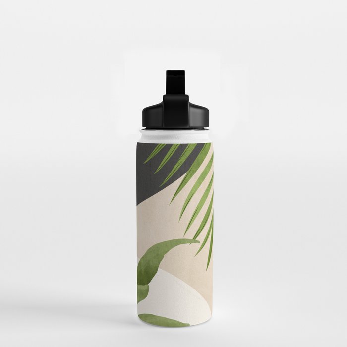 Abstract Art Tropical Leaf 11 Water Bottle Gallery Image 2
