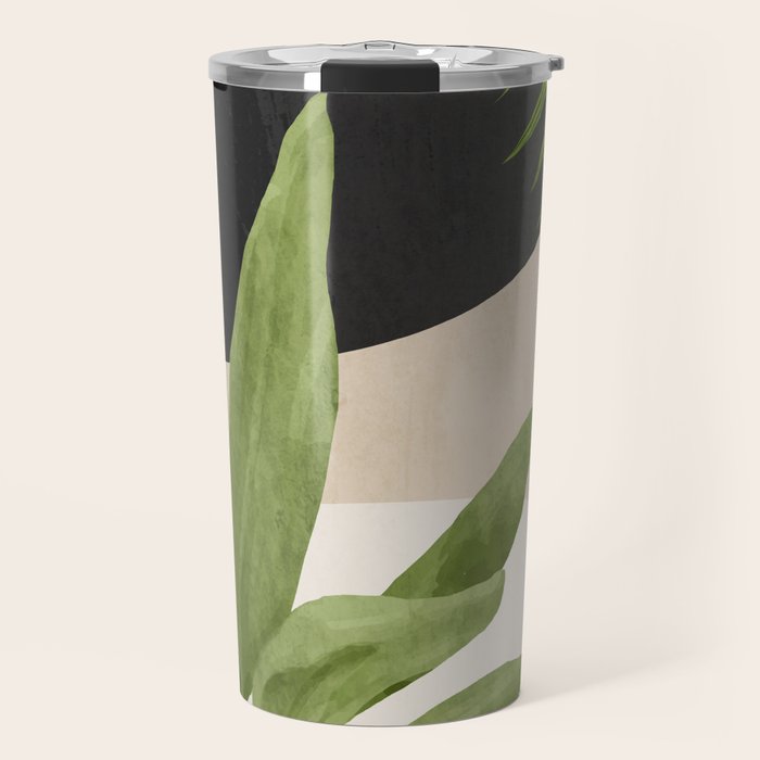 Abstract Art Tropical Leaf 11 Travel Mug Gallery Image 1