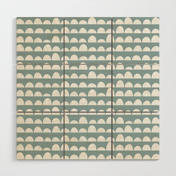 Dunes (denim blue) Wood Wall Art Gallery Image 1