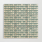 Dunes (denim blue) Wood Wall Art Gallery Image 1