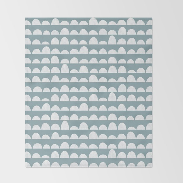 Dunes (denim blue) Throw Blanket Gallery Image 2