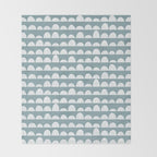 Dunes (denim blue) Throw Blanket Gallery Image 2