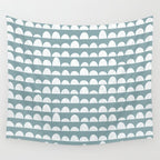 Dunes (denim blue) Wall Tapestry Gallery Image 4