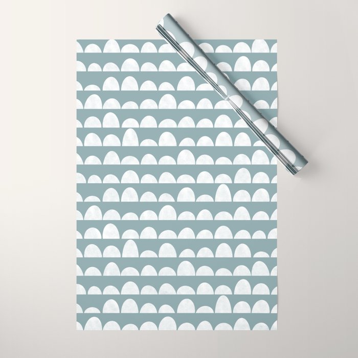 Dunes (denim blue) Wrapping Paper Gallery Image 1