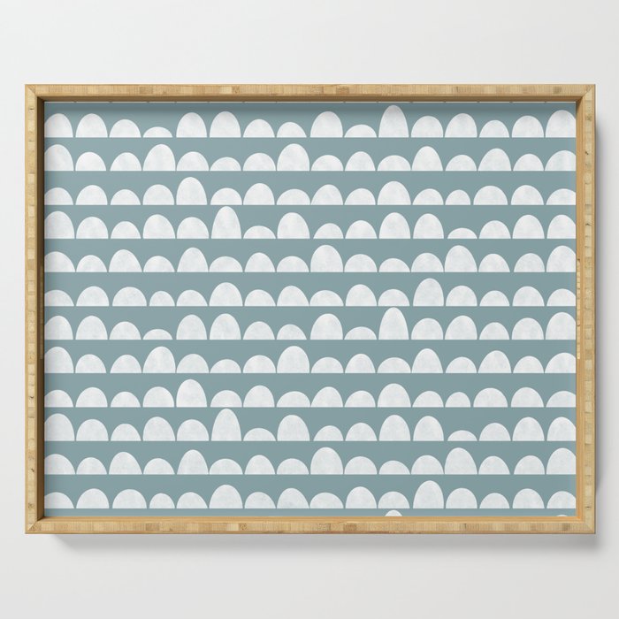 Dunes (denim blue) Serving Tray Gallery Image 1