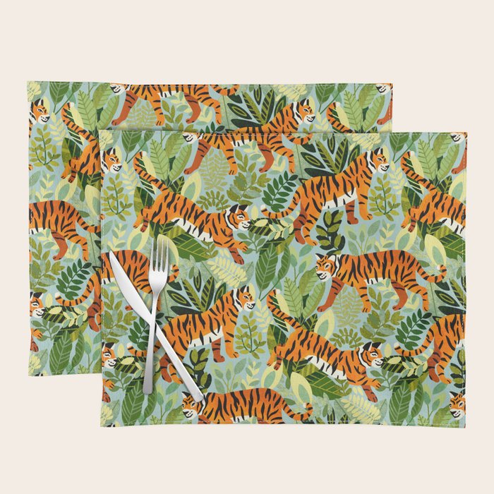 Bright Bengal Tiger Jungle Placemat Gallery Image 1