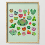 Baby succulent 3 - Mesembs(green) Serving Tray Gallery Image 1