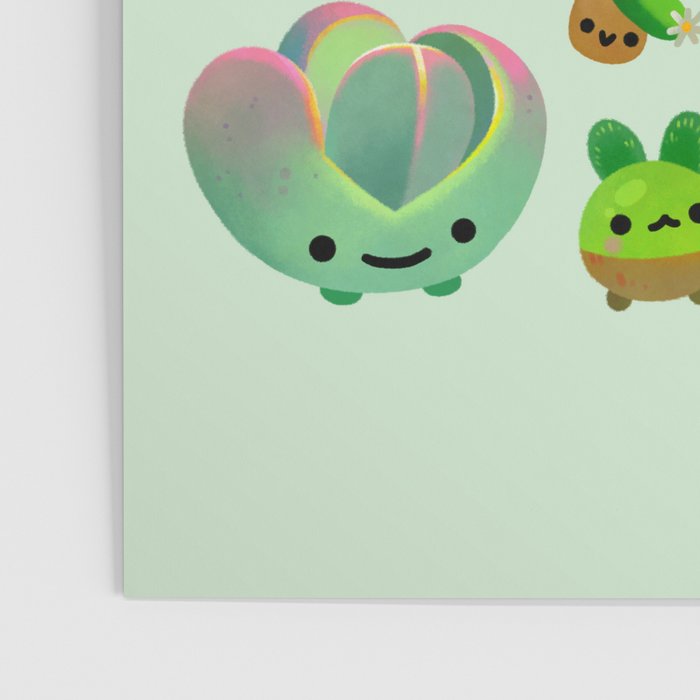 Baby succulent 3 - Mesembs(green) Poster Gallery Image 3
