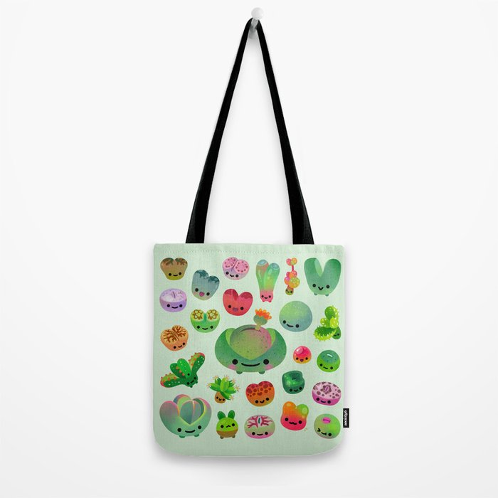 Baby succulent 3 - Mesembs(green) Tote Bag Gallery Image 2