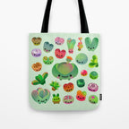 Baby succulent 3 - Mesembs(green) Tote Bag Gallery Image 1