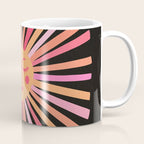 Sunshine - Pink on Charcoal Coffee Mug Gallery Image 1