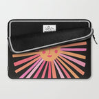 Sunshine - Pink on Charcoal Laptop Sleeve Gallery Image 2