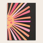 Sunshine - Pink on Charcoal Notebook Gallery Image 4