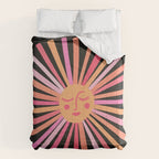 Sunshine - Pink on Charcoal Comforter Gallery Image 6