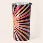 Sunshine - Pink on Charcoal Travel Mug Gallery Image 2