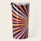 Sunshine - Pink on Charcoal Travel Mug Gallery Image 3