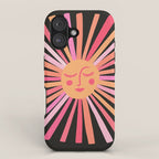 Sunshine - Pink on Charcoal iPhone Case Gallery Image 1