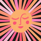 Sunshine - Pink on Charcoal Coffee Mug Gallery Image 2