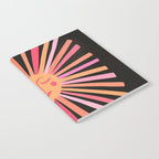 Sunshine - Pink on Charcoal Notebook Gallery Image 2