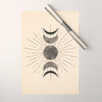 Boho sun and moon Wrapping Paper Gallery Image 1