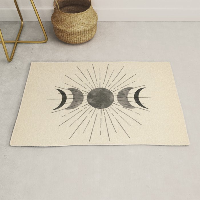 Boho sun and moon Rug Gallery Image 1