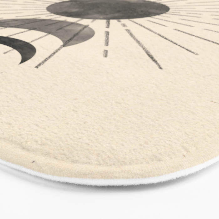 Boho sun and moon Bath Mat Gallery Image 3