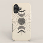 Boho sun and moon iPhone Case Gallery Image 1