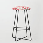 Strawberries Red Stripes  Stool Gallery Image 1