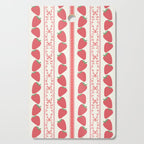 Strawberries Red Stripes  Cutting Board Gallery Image 1