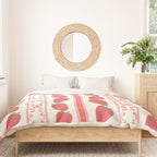 Strawberries Red Stripes  Duvet Cover Gallery Image 3