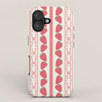 Strawberries Red Stripes  iPhone Case Gallery Image 1